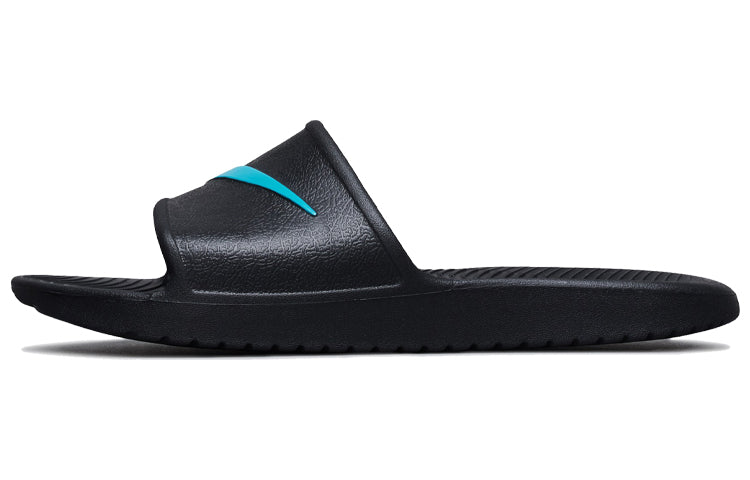 Nike Kawa Black Blue Slippers 'Black Blue' 832528-007