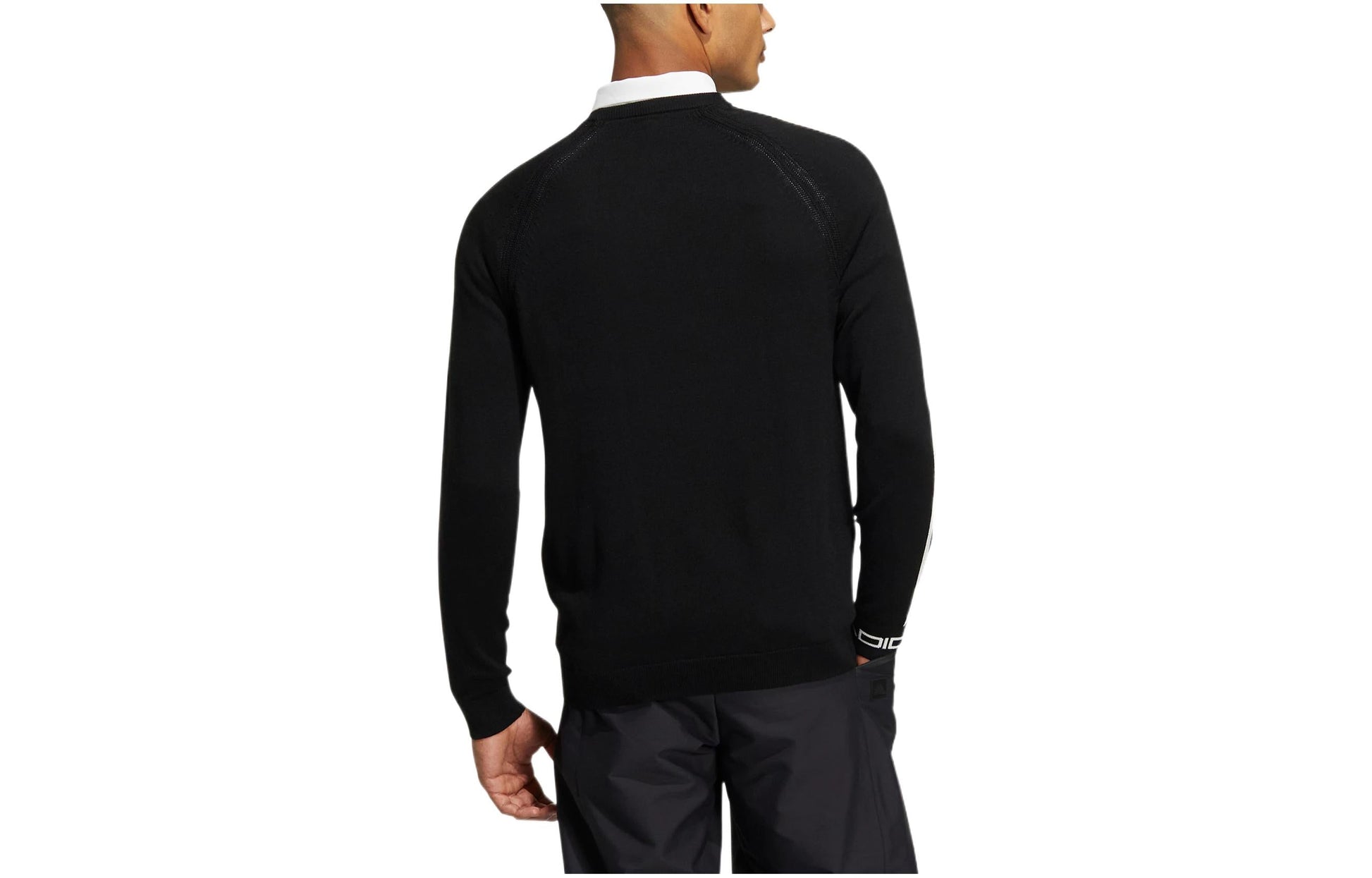 Men's adidas 3st Cn Sweater Stripe Logo Printing Pullover Round Neck Long Sleeves Black HG8316