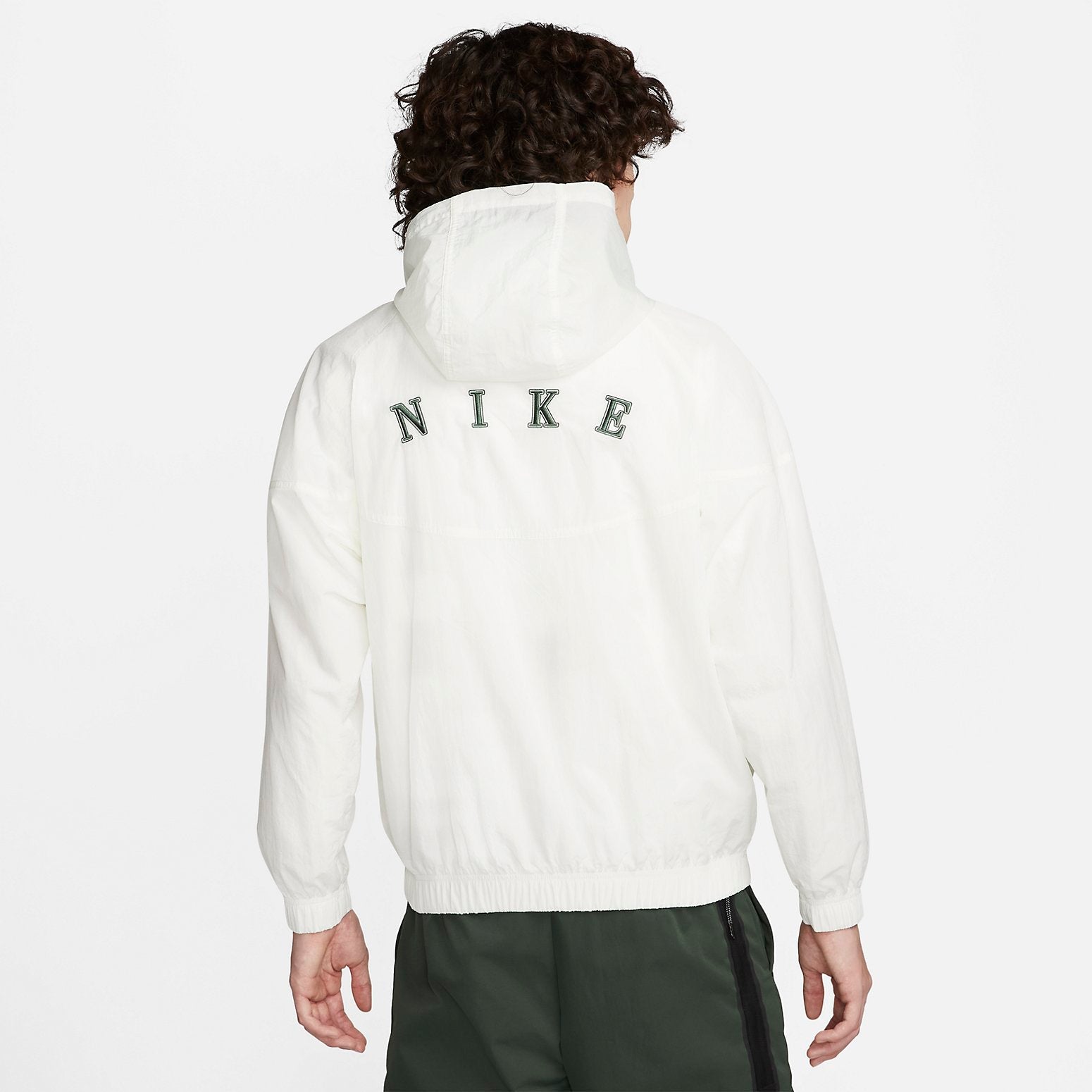 Nike Sportswear Wind Runner 1/2 Half Zip Top 'Sail Noble Green' FD0903-133