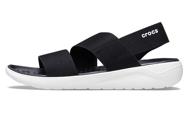 (WMNS) Crocs Shoes Sports sandals 'Black White' 206081-066