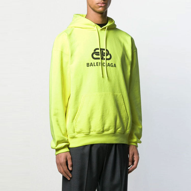 Men's Balenciaga BB Printing Back Yellow 583215TFV617050