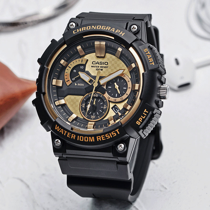 CASIO G-Shock Analog-Digital 'Black Gold' MCW-200H-9A&BA-110-1A