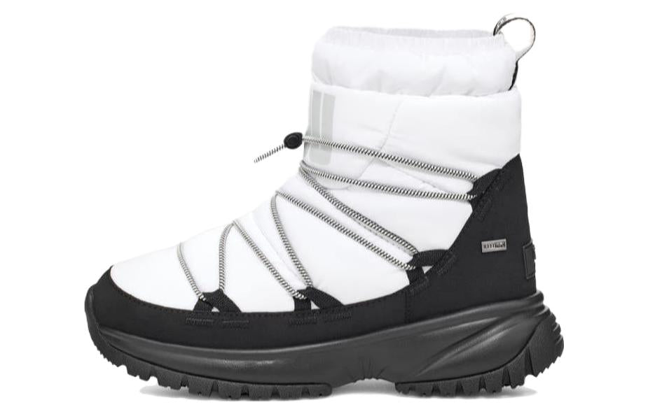 (WMNS) UGG Yose Puffer Mid 'White Black' 1131978-WHT