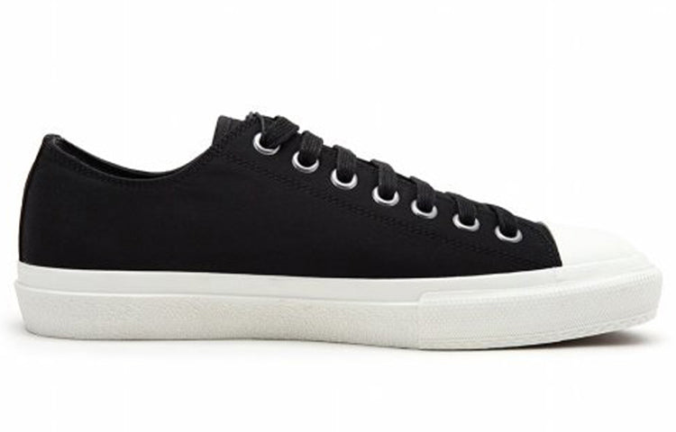 Burberry Logo Print Two Toned Sneakers 'Black Cotton White Sole' 80182701
