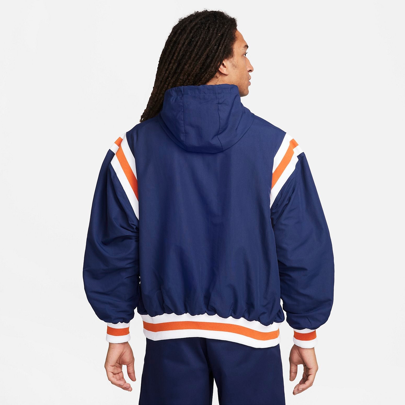 Nike Authentics Woven Lined 1/2-Zip Hoodie 'Blue' FD5918-410