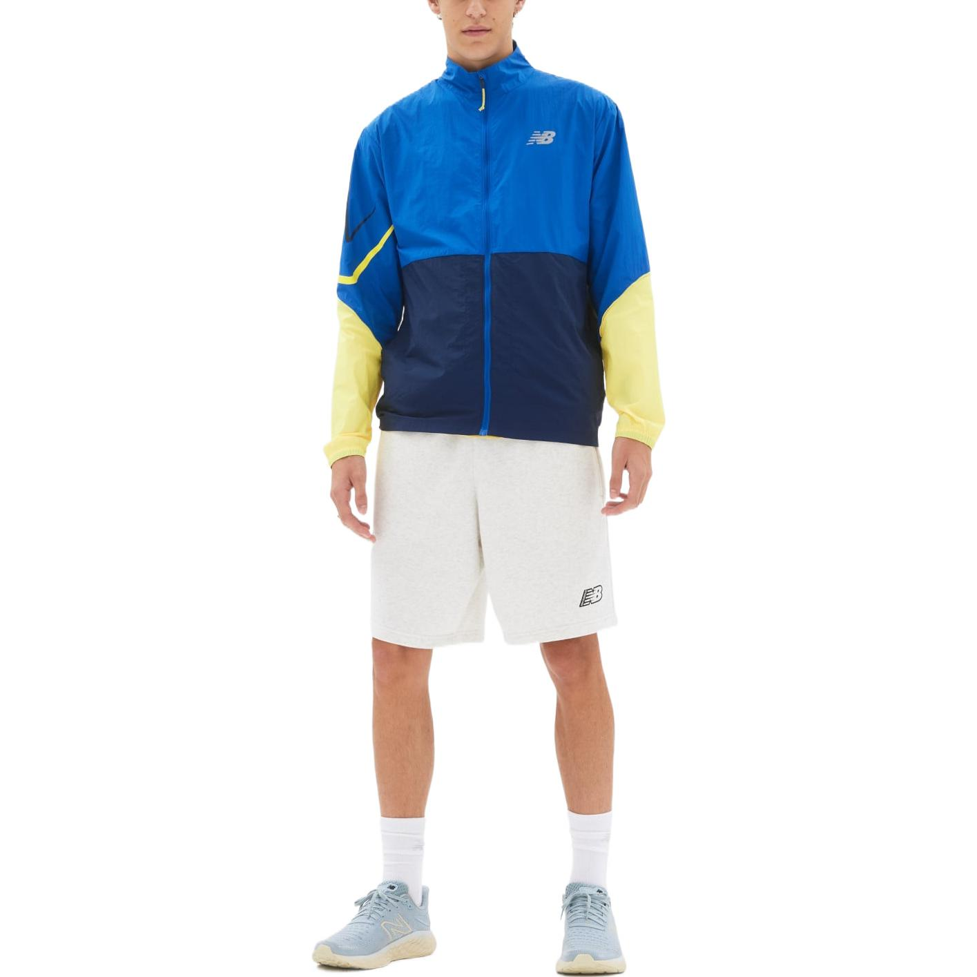 New Balance Impact Run Graphic Woven Jacket Asia Sizing 'Cobalt' MJ21265-CO