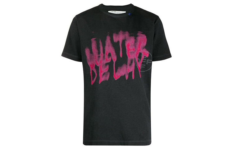 Off-White Water Delay T-Shirt 'Black' OMAA027E191850310988
