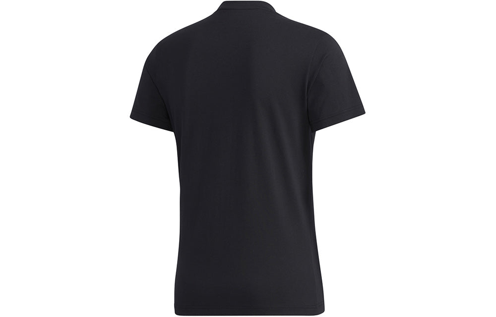 adidas neo M Fav Jul Tee2 Printing Sports Round Neck Short Sleeve Black GJ8894