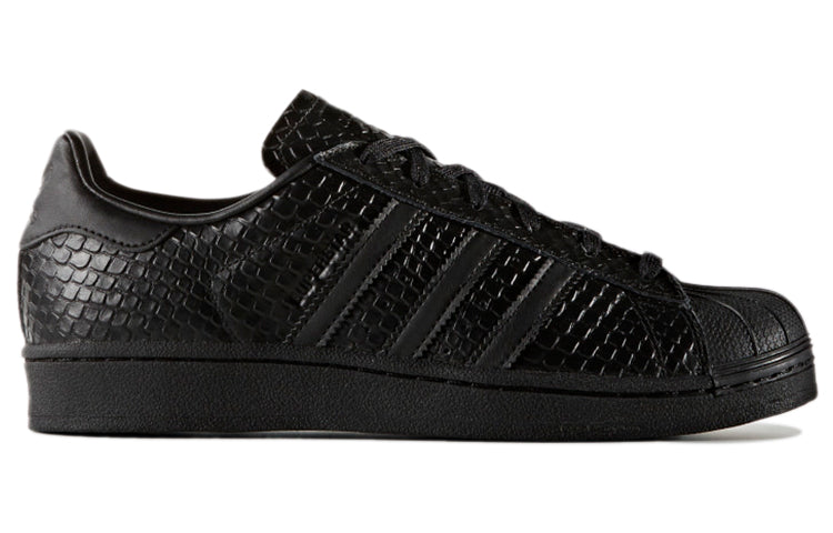 (WMNS) adidas originals Superstar SneakersShoes 'Black' S76147