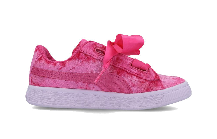 (PS) PUMA Basket Heart Velor Ps 367625-01