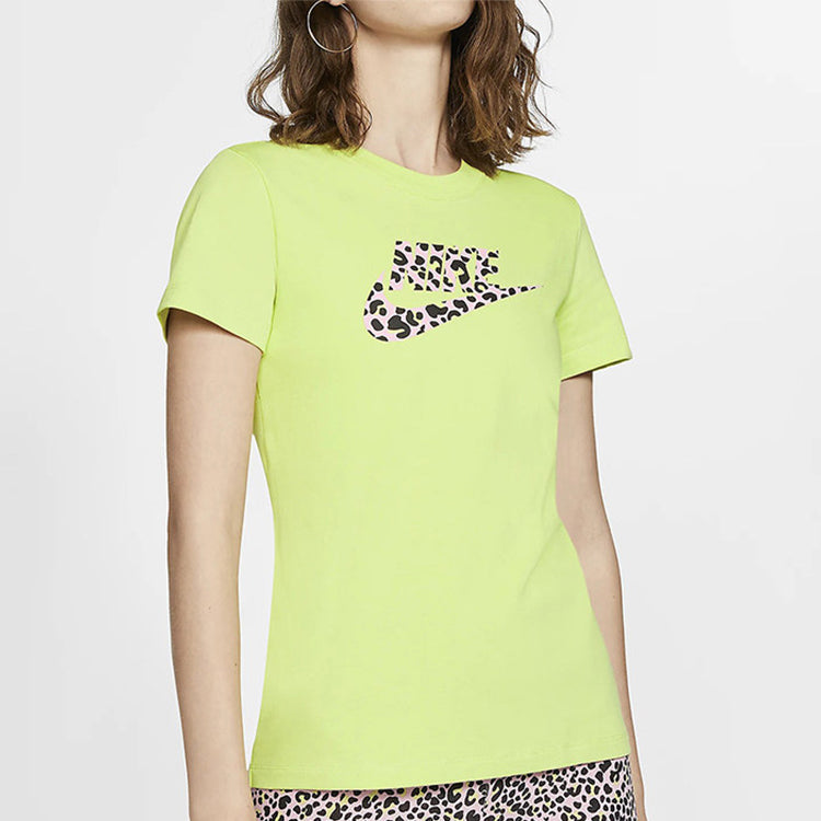 (WMNS) Nike Sportswear PRNT PACK SS Tee LIMELIGHT CW2499-367