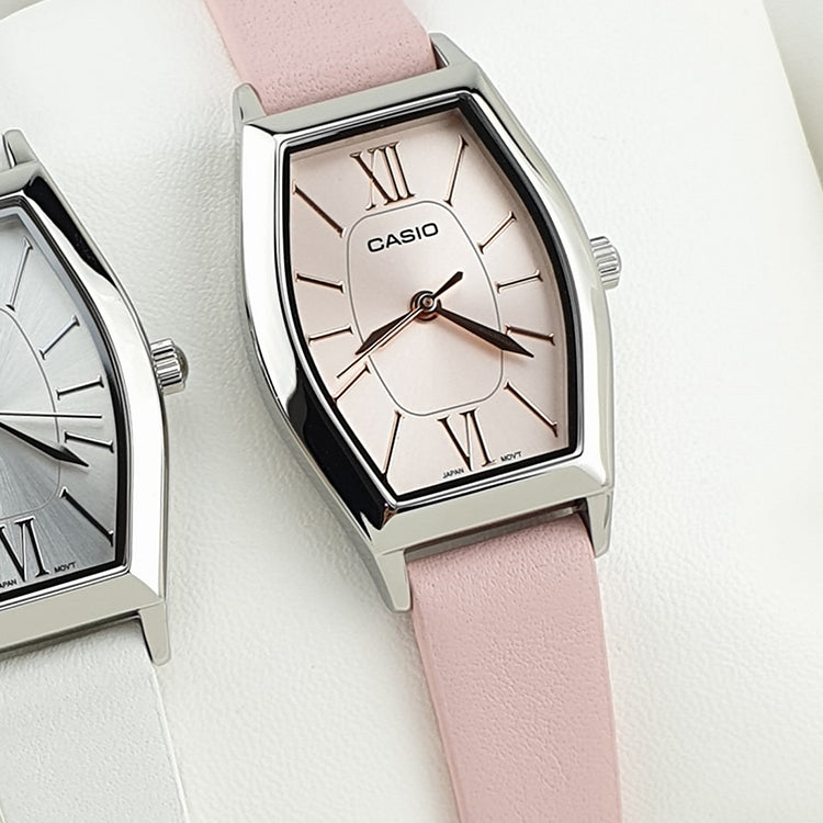 CASIO Retro Elegant Watch Pink Analog LTP-E167L-4A