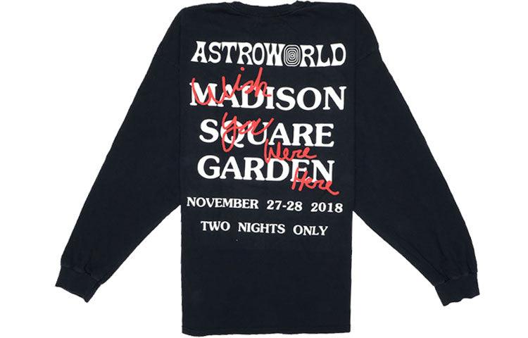 Travis Scott Unisex Cactus Jack Astro World Round-neck Swea Black TC-253