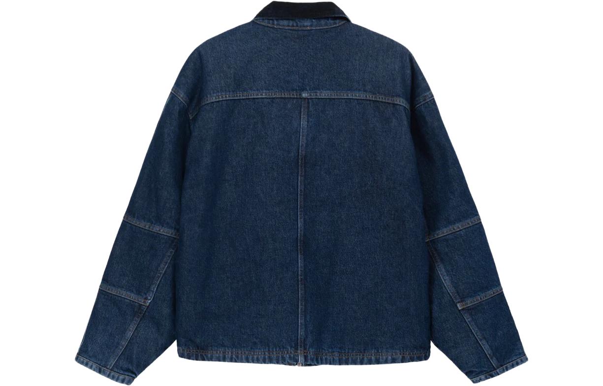 Stussy Washed Canvas Shop Jacket 'Blue' 115688