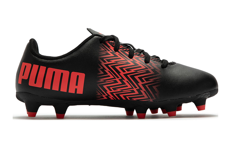 (GS) PUMA Tacto FG/AG Football Boots 'Black Red' 106301-08
