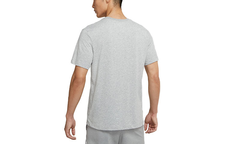 Nike Running Quick Dry Knit Casual Sports Short Sleeve dark grey Gray DM8676-063