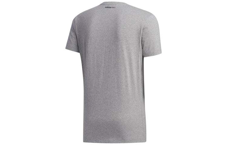 adidas neo M FAVES TEE Sports Short Sleeve Basic Gray FP7297