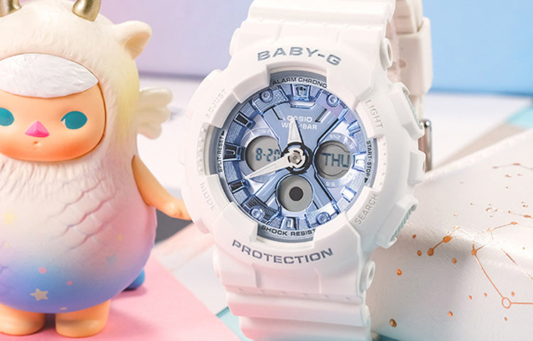 CASIO Baby G BA-130 Series 'White Blue' BA-130-7A2