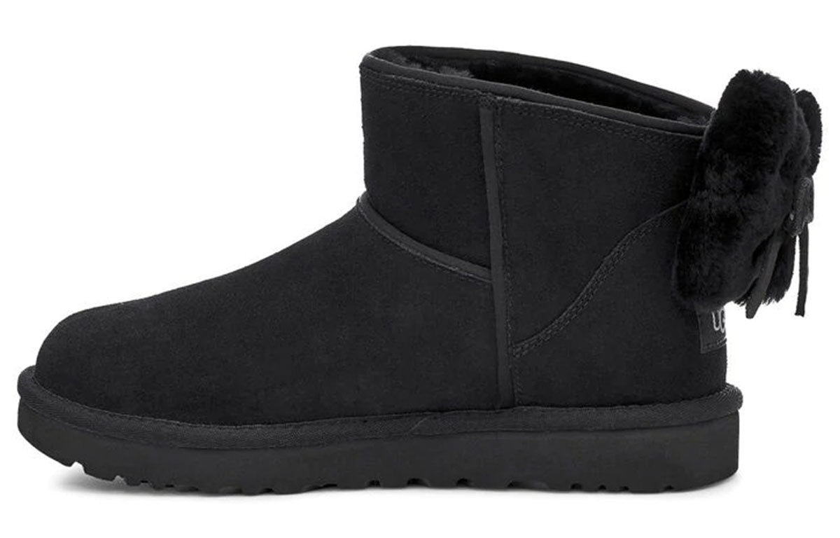 (WMNS) UGG Classic Mini Bow 'Black' 1116099-BLK