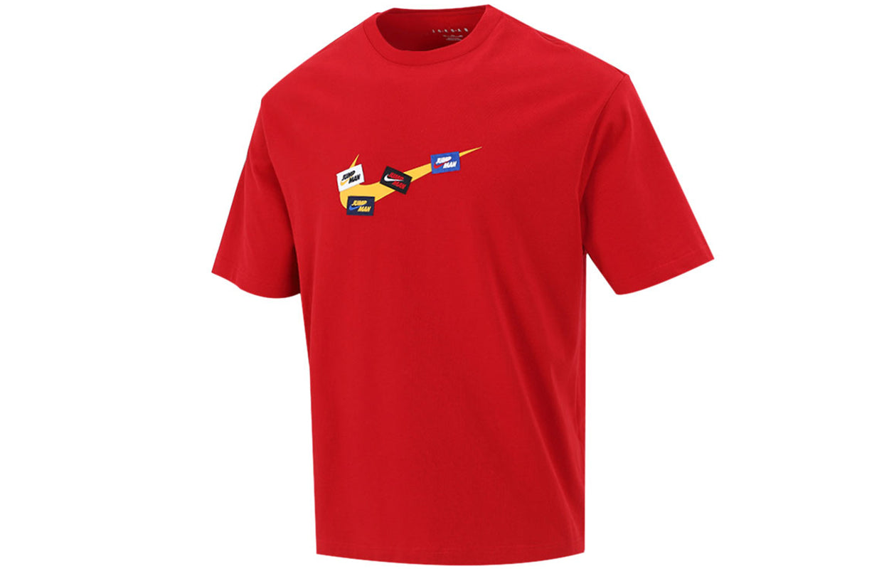 Air Jordan Jumpman 85 Logo Sports Short Sleeve Men's Red DA9899-677