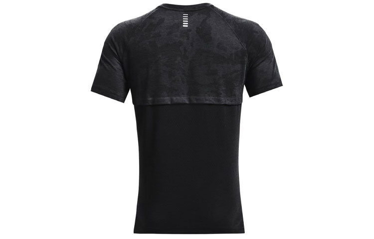 Men's Under Armour Casual Breathable Running Sports Short Sleeve Black 1365676-001