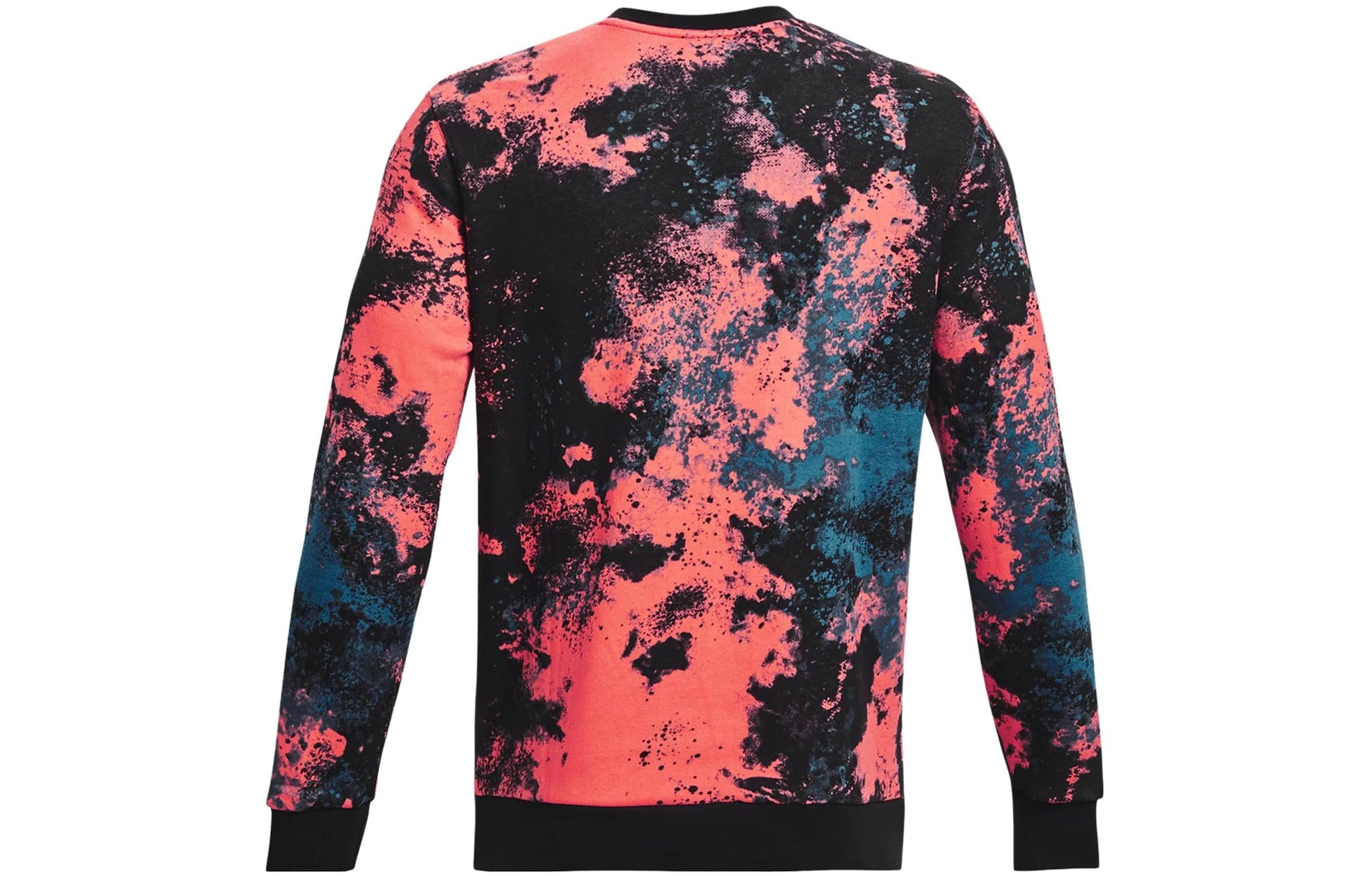 Under Armour Essential Fleece Paint Crew Sweatshirt 'Pink Black Blue' 1382318-690
