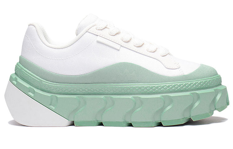 (WMNS) Li-Ning Lifestyle CF Skate Shoes 'Green White' AGCS230-3