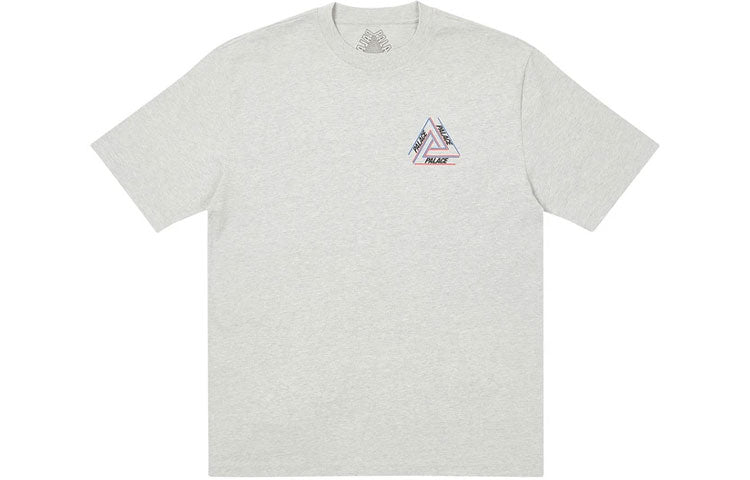 PALACE Basically A Triferg Grey Marl Alphabet Printing Round Neck Short Sleeve Unisex Gray P20TS003