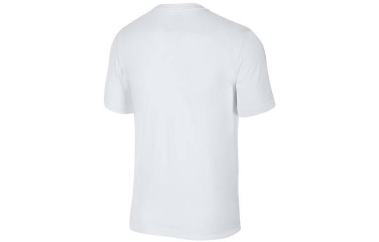 Nike Just Do It Alphabet Logo Printing Short Sleeve White AV9987-100