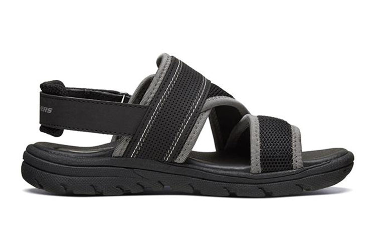 (GS) Skechers Supreme Sandals 'Black' 92222L-BKGY