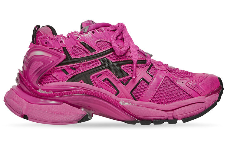 (WMNS) Balenciaga Runner Sneakers 'Fuchsia Mesh and Nylon' 677402W3RB25510