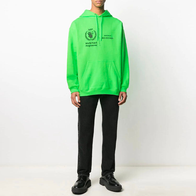Balenciaga Unisex SS21 World Food Programme Logo Printing Green 600583TJVK44162