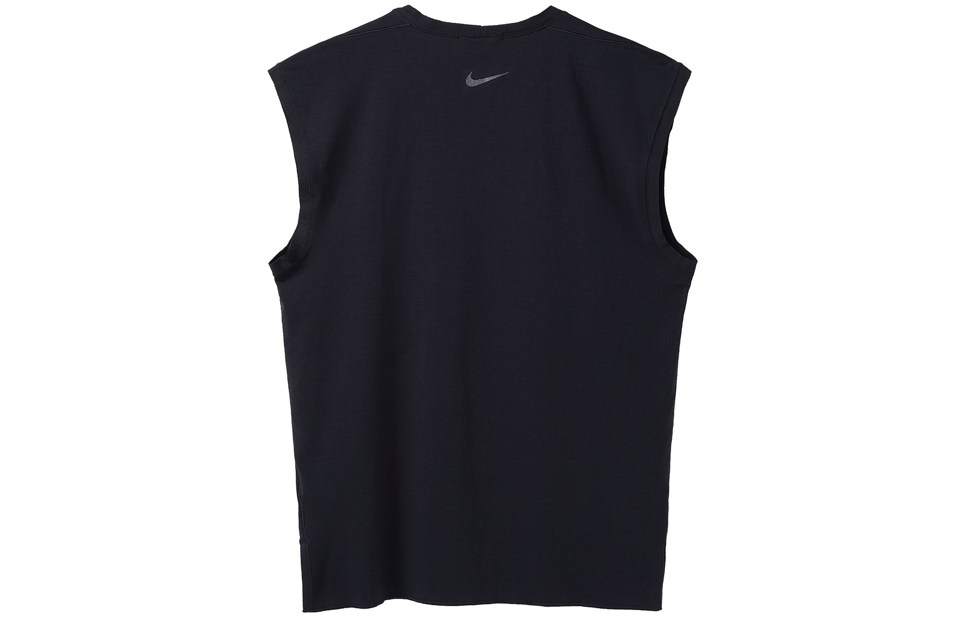 Men's Nike Solid Color Round Neck Pullover Sleeveless Vest Black DM7824-010