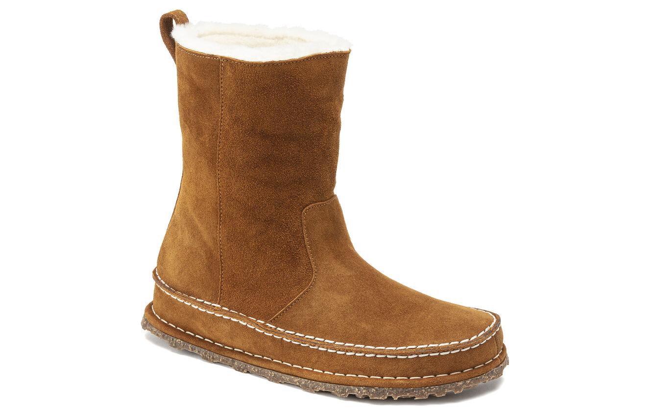 (WMNS) Birkenstock Lahti Suede Leather Narrow Fit 'Mink' 1023645