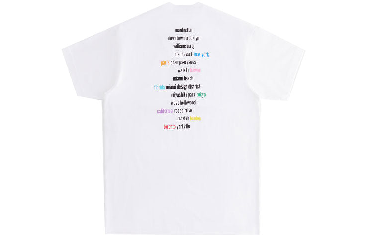 KITH Treats London Caf Tee 'White Yellow' KHT030087-101