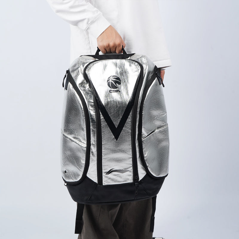 Li-Ning CBA All Star Player Backpack 'Silver Black' ABSR176-3