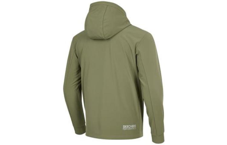 Skechers Thickened Woven Windbreaker Jacket 'Olive Green' P422M081