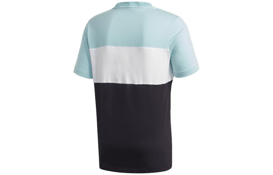 adidas Panel Trefoil Tee Asia Sizing 'Blue White Black' GD5786