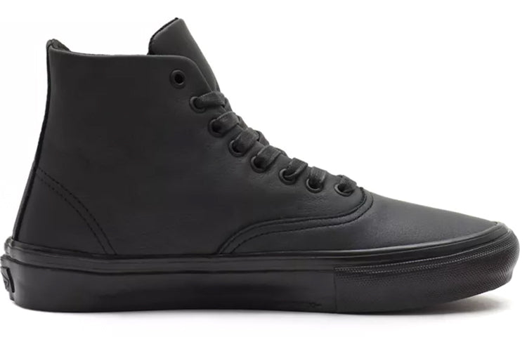 Vans Unisex Pearl Leather Skate Authentic High-Top Sneakers Black VN0A5HEM9CM