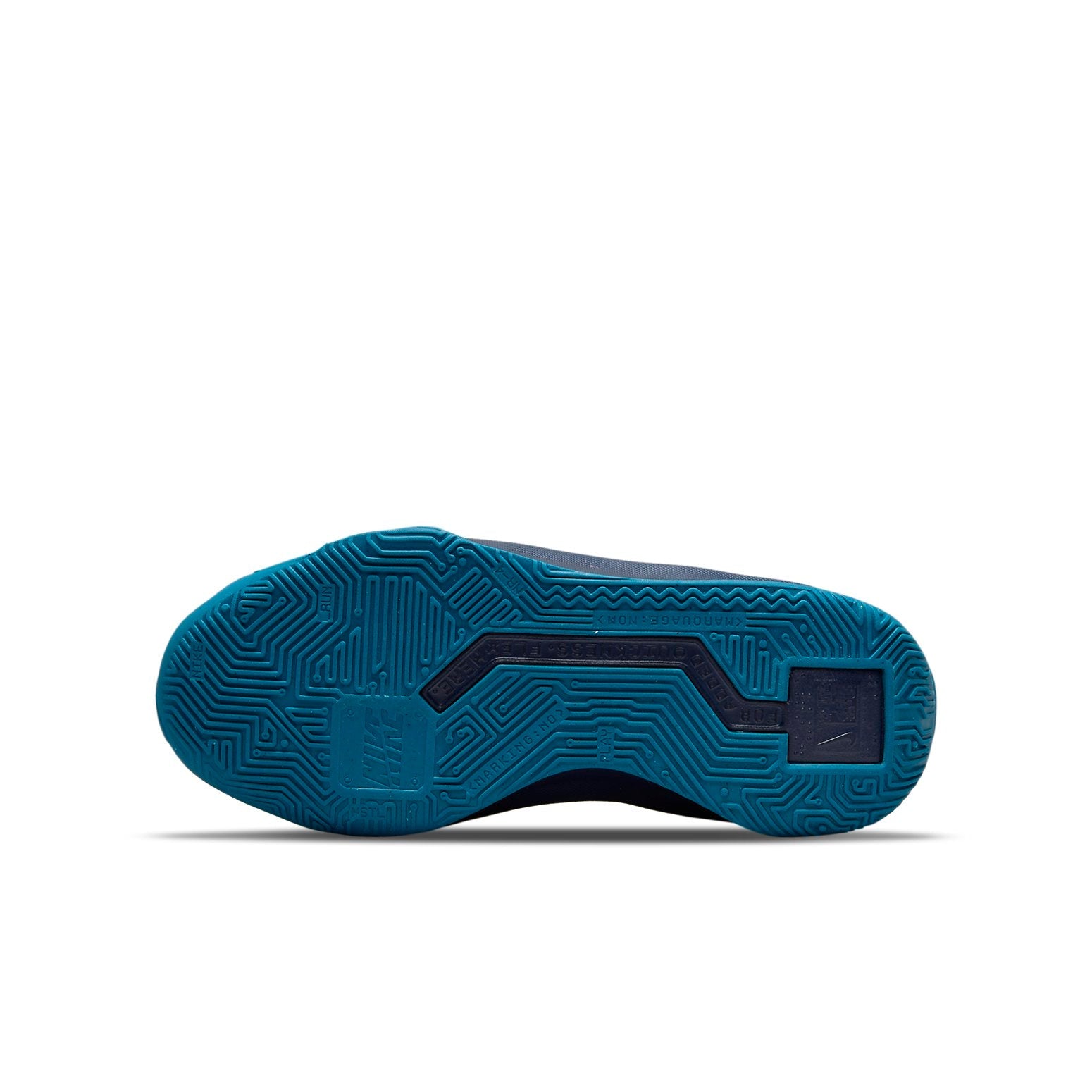 (GS) Nike Team Hustle Quick 3 Midnight Navy Orange DA2781-400