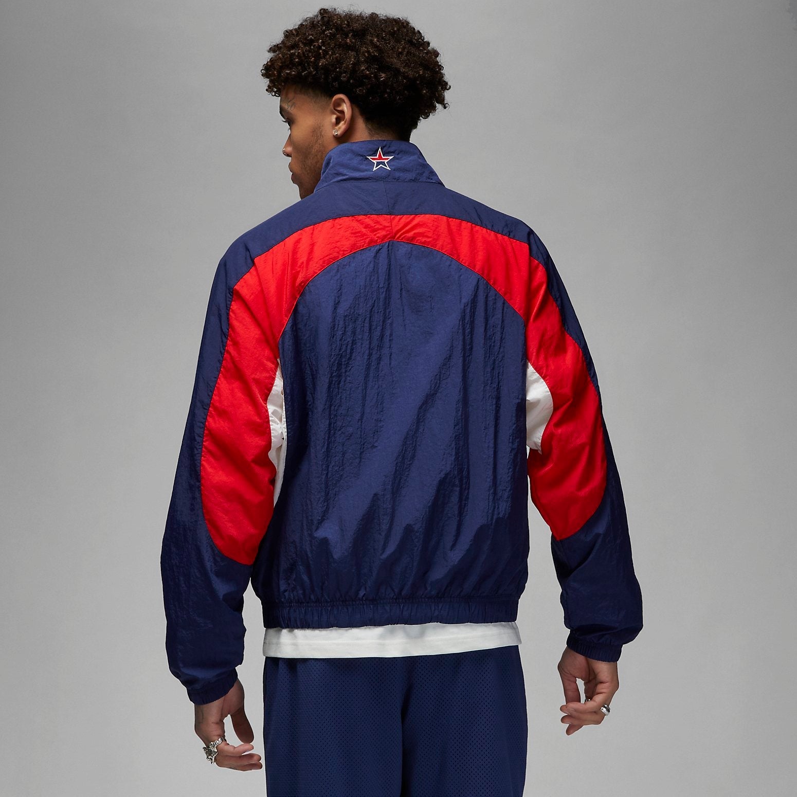Air Jordan x Trophy Room USA Woven Track Jacket 'Navy Red' DR2954-410