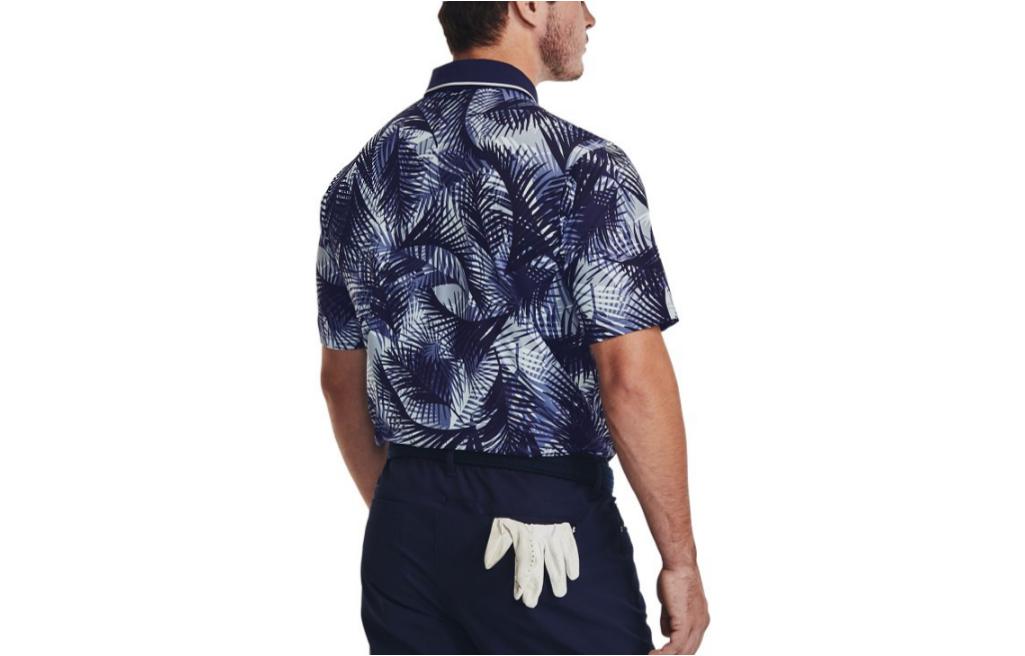 Under Armour Iso-Chill Graphic Palm Polo Shirt 'Blue Multi' 1377367-410