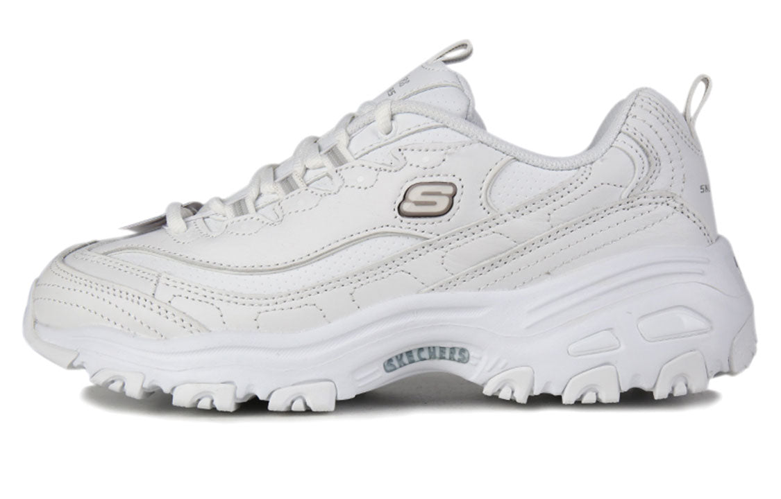 (WMNS) Skechers D Lites Casual Daddy Shoes White 66666248-WHT