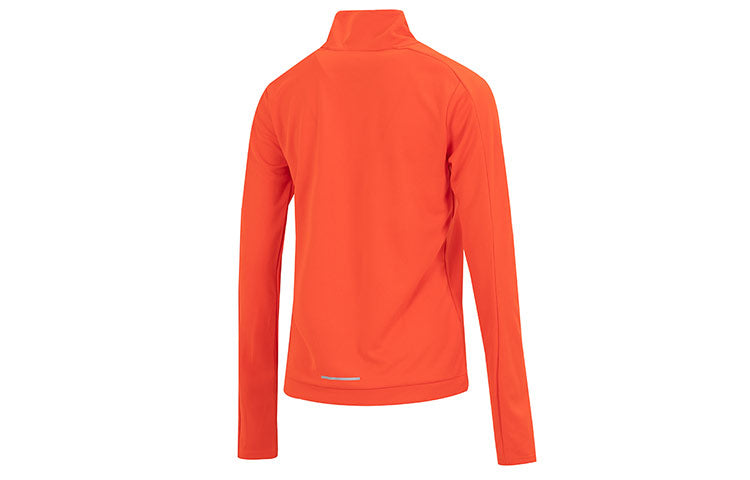 (WMNS) Nike Logo Dri-Fit Swoosh 1/4 Zip Jersey 'Orange' DX0953-633