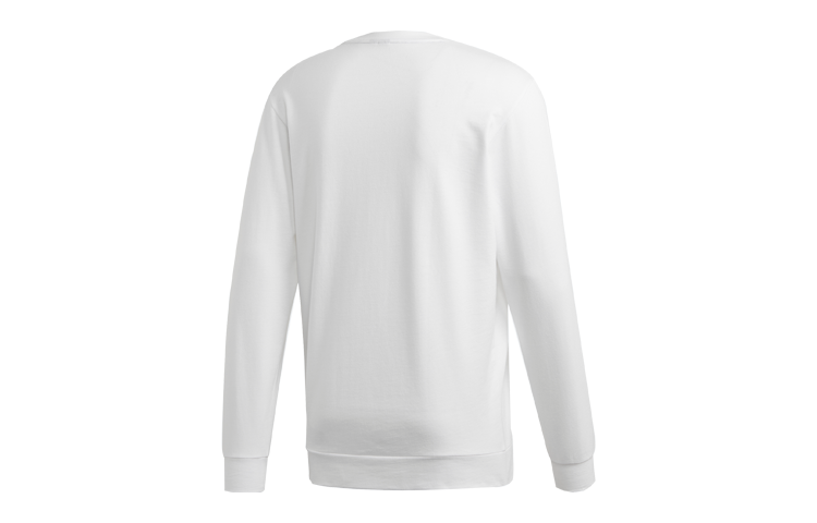 adidas Crew M Casual Sports Round Neck Pullover White FJ7568