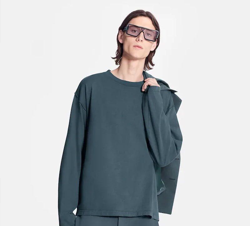 LOUIS VUITTON LV Inside Out Long Sleeve For Men Green 1A7QG