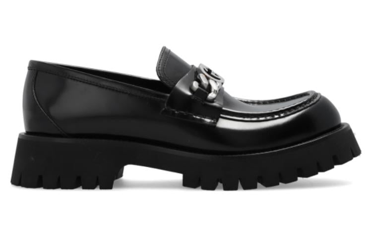Gucci Leather Loafers 'Black' 752093-DS800-1000