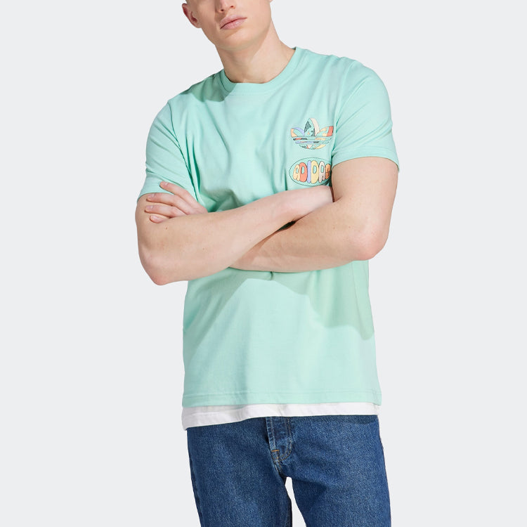 adidas originals Enjoy Summer Front/Back Graphic Tee 'Easy Green' IT8180