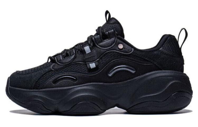(WMNS) Li-Ning Mia Retro Dad Shoes 'Black' AGCT126-2