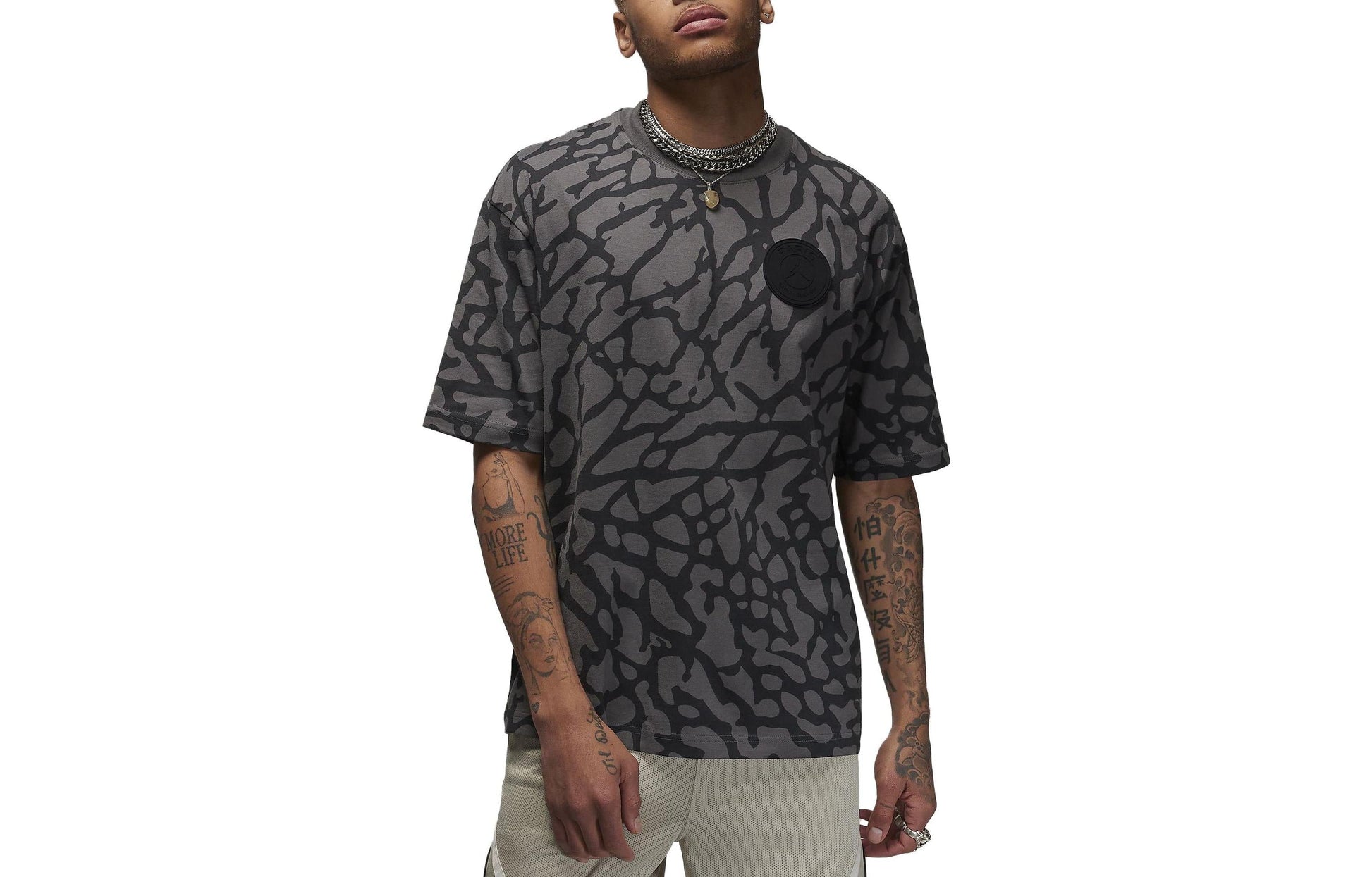Air Jordan x Paris Saint-Germain Graphic T-Shirt 'Grey' DZ2911-068